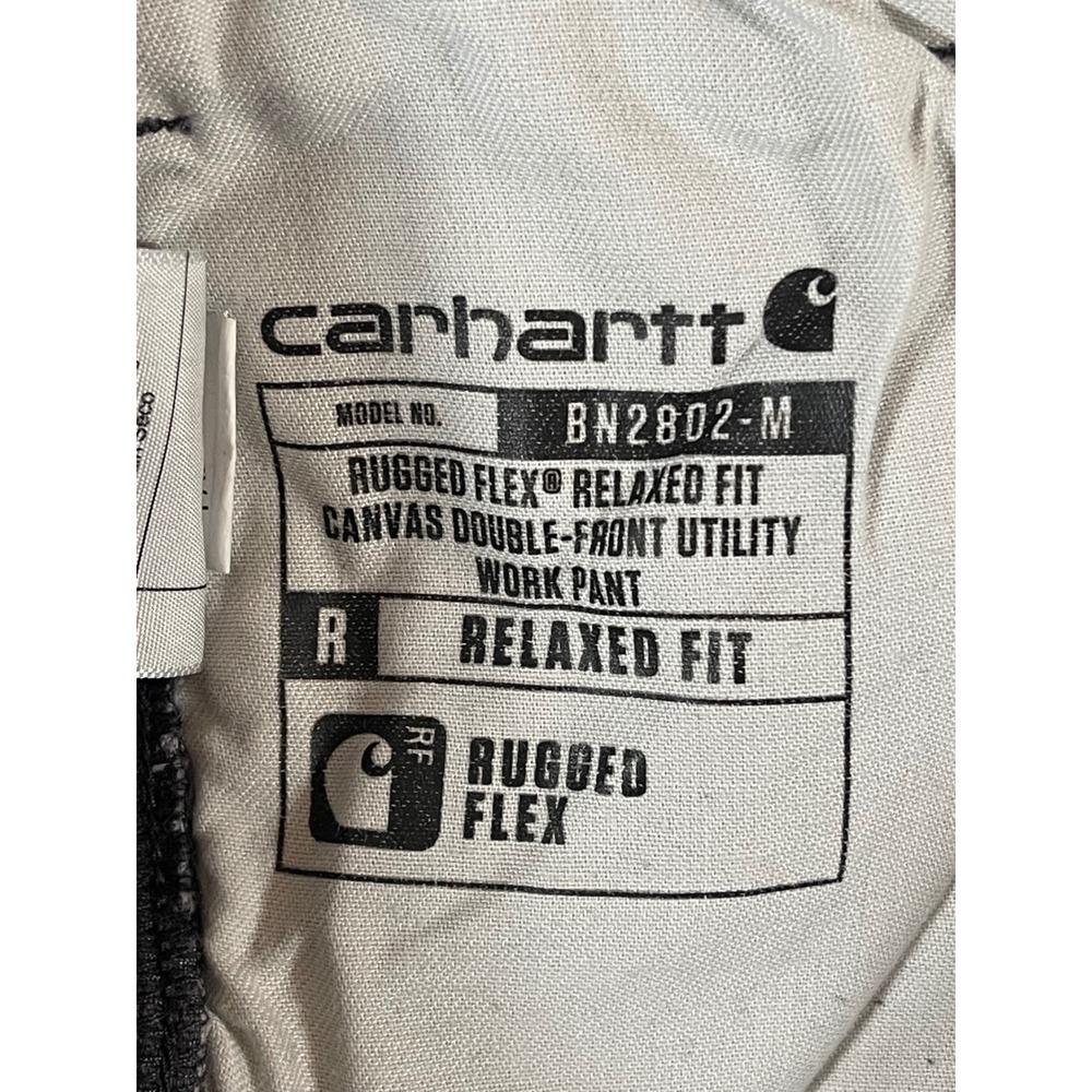 Carhartt Rugged Flex Relaxed Fit Canvas Double-Front Utility Work Pants 34x32 - Picture 3 of 16